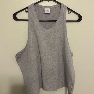 Outdoor Voices Gray Muscle Tee Cut Out Relaxed